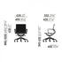Physix Office Chair / Deep Black Base